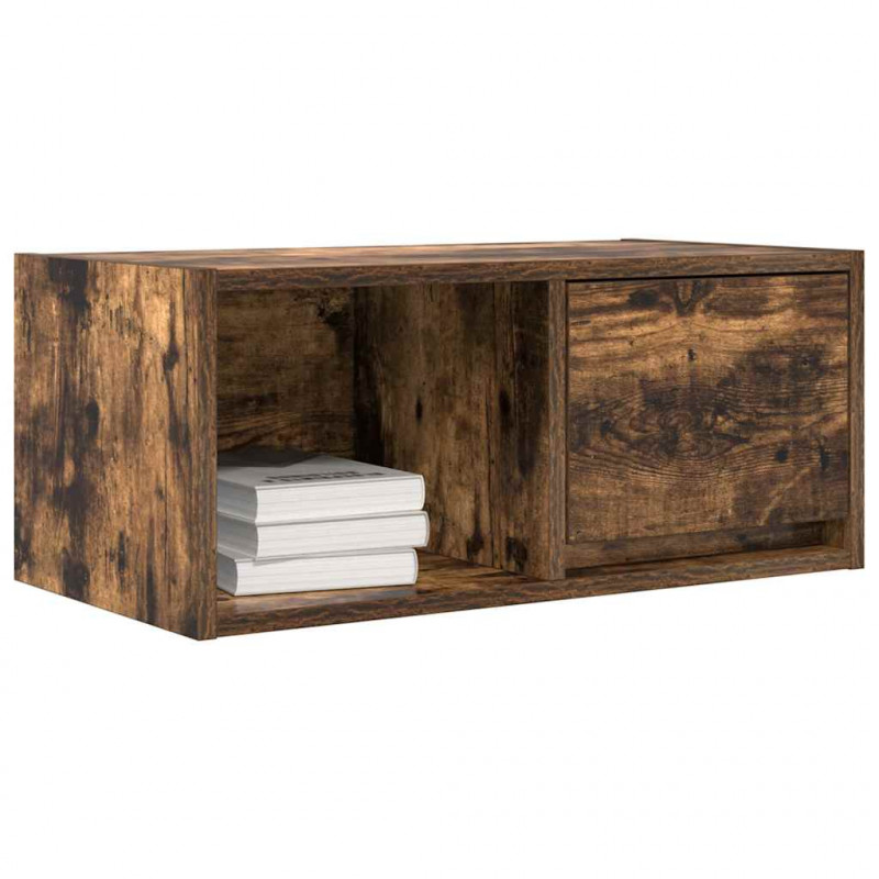 Szafki RTV 2 szt. Dąb wędzony 60x31x25,5 cm Drewno klejone