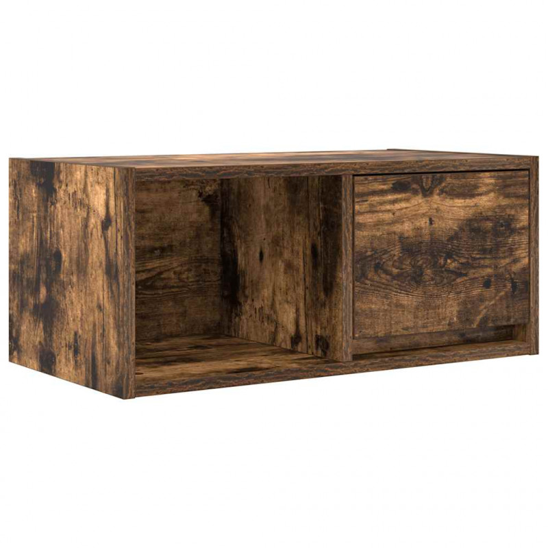 Szafki RTV 2 szt. Dąb wędzony 60x31x25,5 cm Drewno klejone
