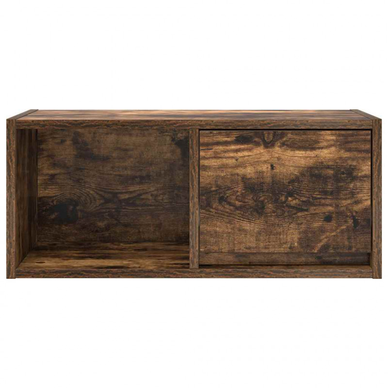 Szafki RTV 2 szt. Dąb wędzony 60x31x25,5 cm Drewno klejone