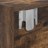Szafki RTV 2 szt. Dąb wędzony 60x31x25,5 cm Drewno klejone