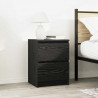 Szafka pod TV, czarna, 40x35x54 cm, materiał drewnopochodny