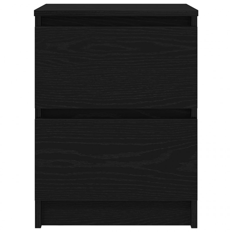 Szafka pod TV, czarna, 40x35x54 cm, materiał drewnopochodny