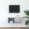 Szafka RTV Szara Sonoma 60x31x25,5 cm Drewno klejone