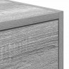 Szafka RTV Szara Sonoma 60x31x25,5 cm Drewno klejone