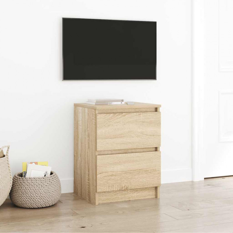 Szafka pod TV, dąb sonoma, 40x35x54 cm, materiał drewnopochodny