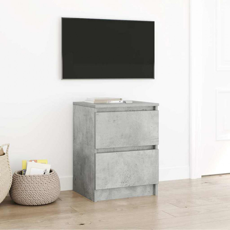 Szafka pod TV, szarość betonu, 40x35x54 cm