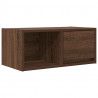 Szafki RTV 2 szt. Brązowy dąb 60x31x25,5 cm Drewno klejone