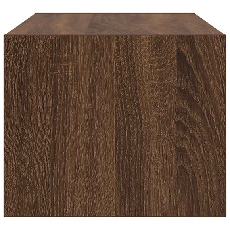 Szafki RTV 2 szt. Brązowy dąb 60x31x25,5 cm Drewno klejone