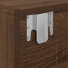 Szafki RTV 2 szt. Brązowy dąb 60x31x25,5 cm Drewno klejone