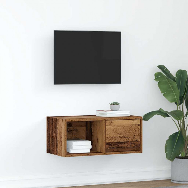 Szafka RTV Stare drewno 60x31x25,5 cm Drewno klejone