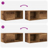Szafka RTV Stare drewno 60x31x25,5 cm Drewno klejone