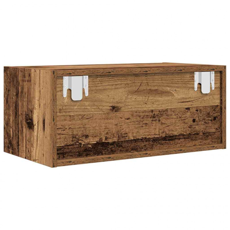 Szafki RTV 2 szt. Stare drewno 60x31x25,5 cm Drewno klejone