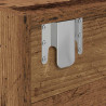 Szafki RTV 2 szt. Stare drewno 60x31x25,5 cm Drewno klejone