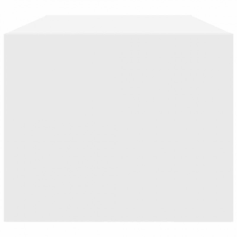 Szafka RTV Biała 80x31x25,5 cm Drewno klejone