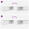 Szafka RTV Biała 80x31x25,5 cm Drewno klejone