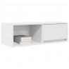 Szafki pod TV 2 szt. Białe 80x31x25,5 cm Drewno klejone