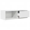 Szafki pod TV 2 szt. Białe 80x31x25,5 cm Drewno klejone