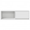 Szafki pod TV 2 szt. Białe 80x31x25,5 cm Drewno klejone