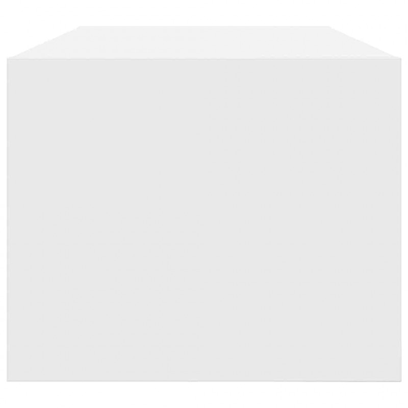 Szafki pod TV 2 szt. Białe 80x31x25,5 cm Drewno klejone