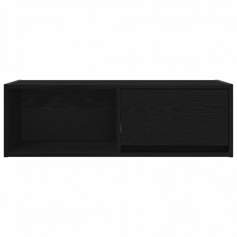 Szafki RTV 2 szt. Dąb czarny 80x31x25,5 cm Drewno klejone