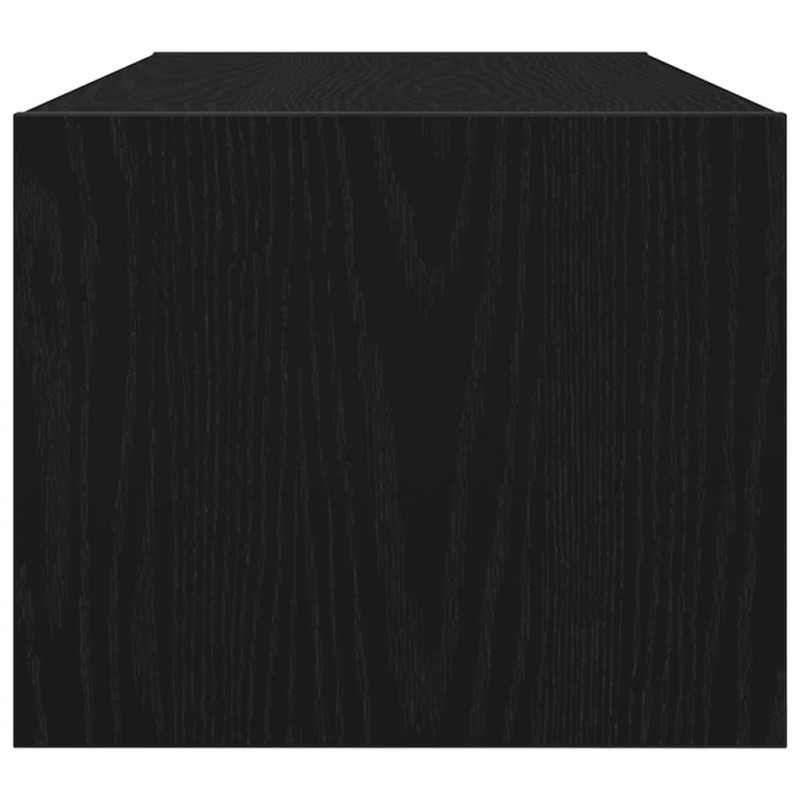 Szafki RTV 2 szt. Dąb czarny 80x31x25,5 cm Drewno klejone