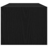 Szafki RTV 2 szt. Dąb czarny 80x31x25,5 cm Drewno klejone