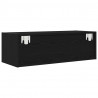 Szafki RTV 2 szt. Dąb czarny 80x31x25,5 cm Drewno klejone