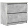Szafka RTV Beton Szary 60x35x54 cm Drewno klejone
