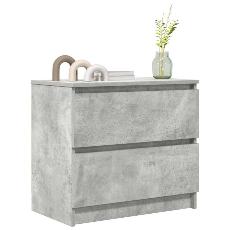 Szafka RTV Beton Szary 60x35x54 cm Drewno klejone