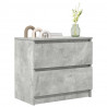 Szafka RTV Beton Szary 60x35x54 cm Drewno klejone