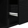 Szafki RTV 2 szt. Dąb czarny 80x31x25,5 cm Drewno klejone