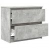 Szafka RTV Beton Szary 60x35x54 cm Drewno klejone