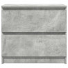 Szafka RTV Beton Szary 60x35x54 cm Drewno klejone