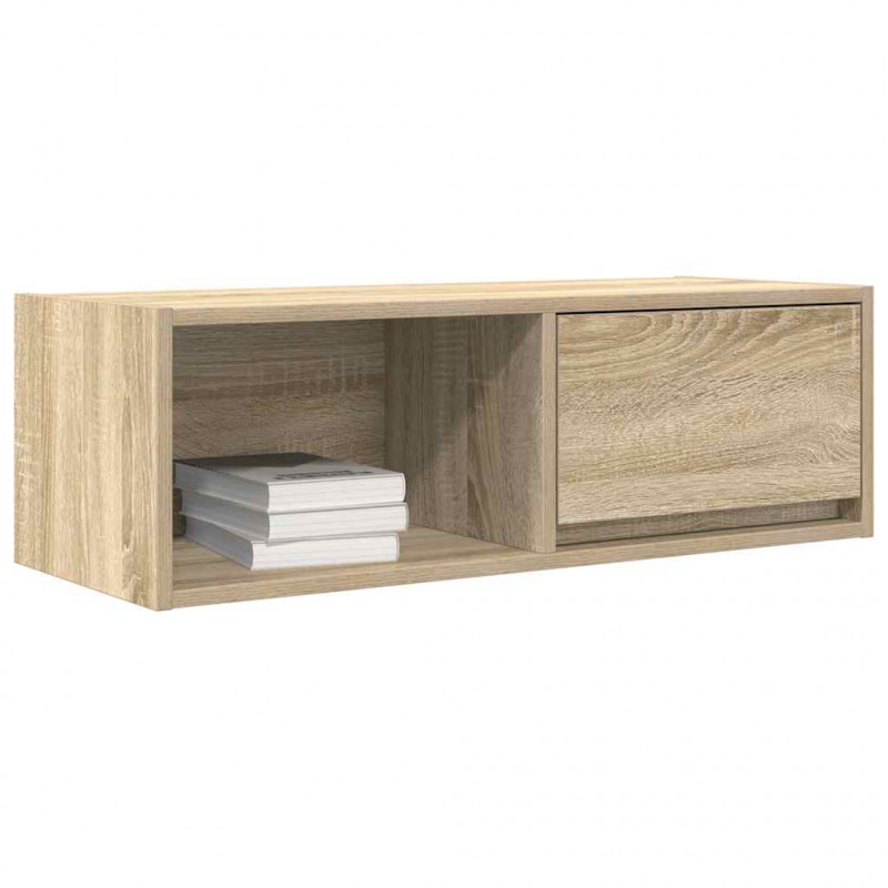 Szafka RTV Sonoma Oak 80x31x25,5 cm Drewno klejone