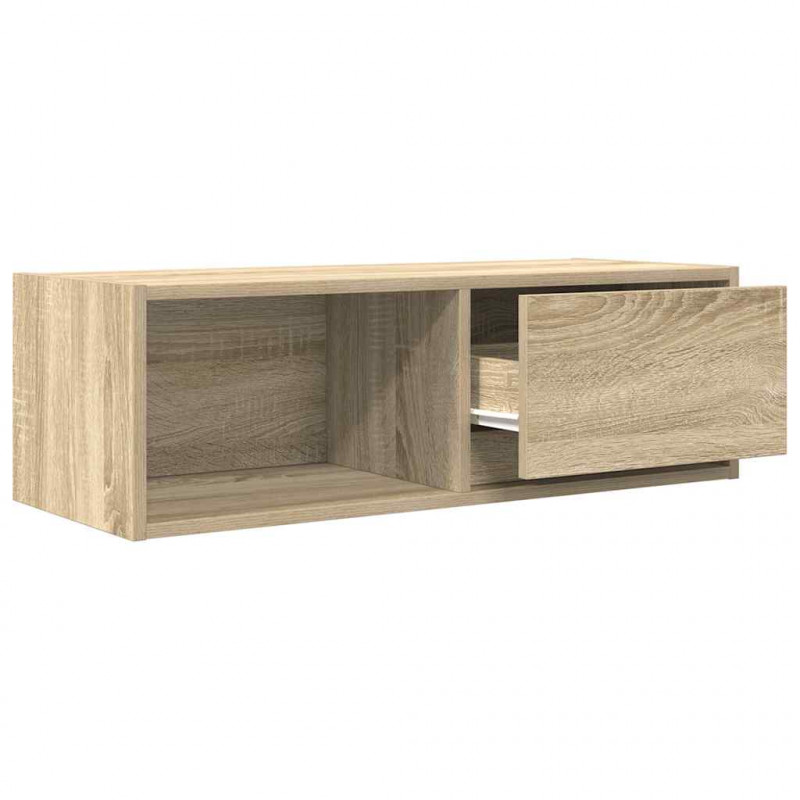 Szafka RTV Sonoma Oak 80x31x25,5 cm Drewno klejone