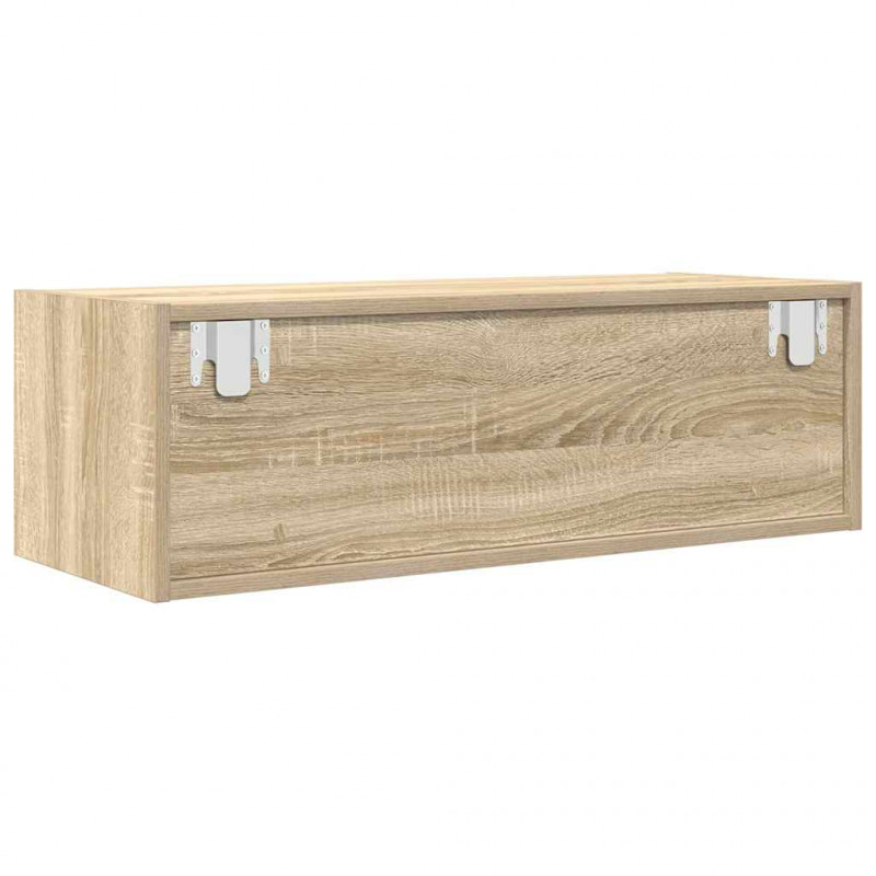 Szafka RTV Sonoma Oak 80x31x25,5 cm Drewno klejone