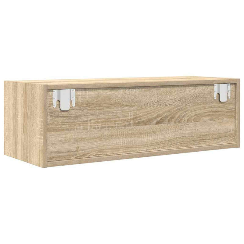 Szafki RTV 2 szt. Dąb Sonoma 80x31x25,5 cm Drewno klejone