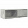 Szafka RTV Betonowa Szara 80x31x25,5 cm Drewno klejone