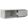Szafka RTV Betonowa Szara 80x31x25,5 cm Drewno klejone