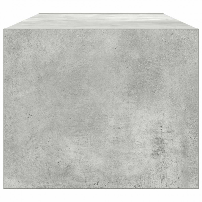 Szafka RTV Betonowa Szara 80x31x25,5 cm Drewno klejone