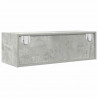 Szafka RTV Betonowa Szara 80x31x25,5 cm Drewno klejone