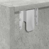Szafka RTV Betonowa Szara 80x31x25,5 cm Drewno klejone
