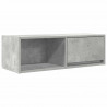 Szafki RTV 2 szt. Beton Szary 80x31x25,5 cm Drewno klejone