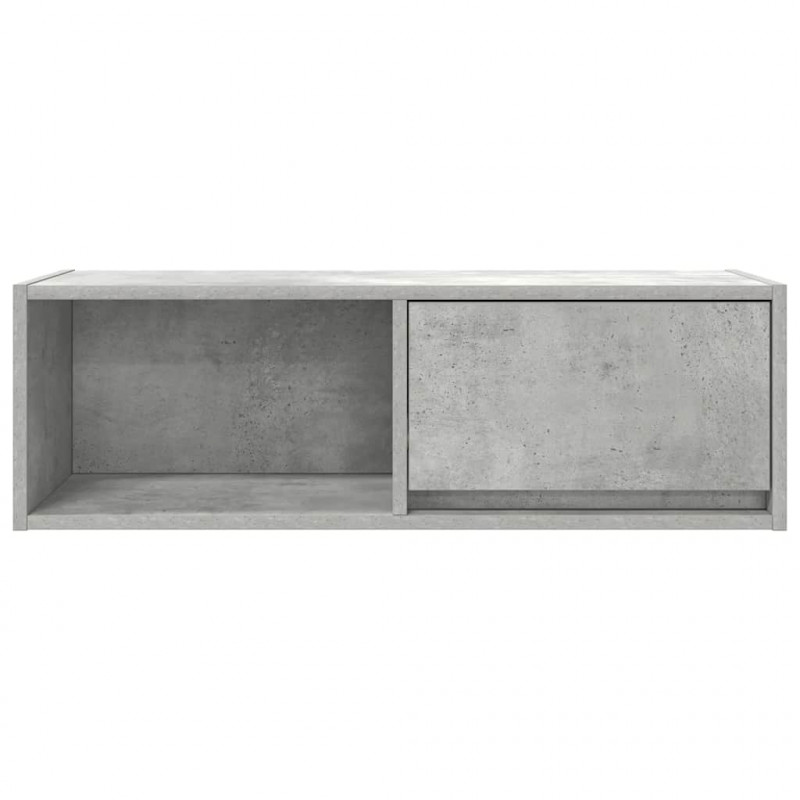 Szafki RTV 2 szt. Beton Szary 80x31x25,5 cm Drewno klejone