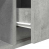 Szafki RTV 2 szt. Beton Szary 80x31x25,5 cm Drewno klejone