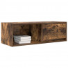 Szafka RTV Dąb wędzony 80x31x25,5 cm Drewno klejone