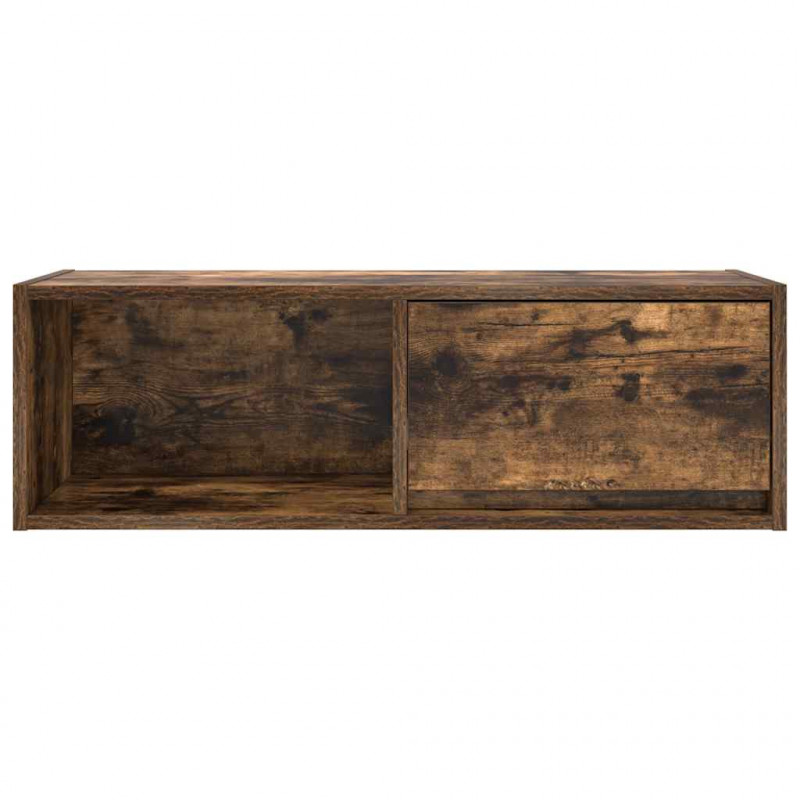 Szafka RTV Dąb wędzony 80x31x25,5 cm Drewno klejone