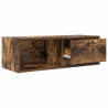 Szafki RTV 2 szt. Dąb wędzony 80x31x25,5 cm Drewno klejone