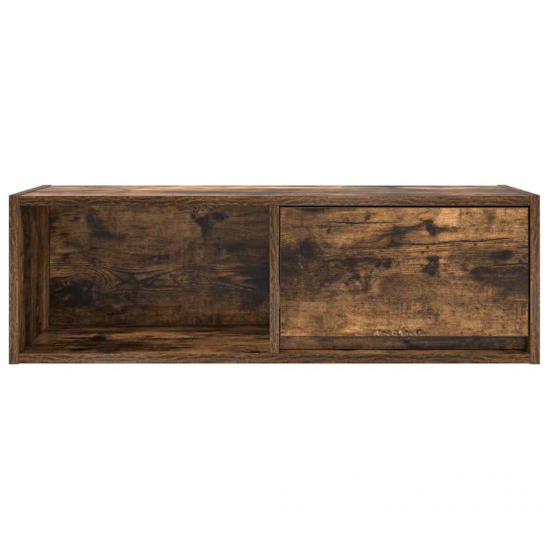 Szafki RTV 2 szt. Dąb wędzony 80x31x25,5 cm Drewno klejone