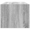 Szafka RTV Szara Sonoma 80x31x25,5 cm Drewno klejone
